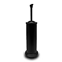 Indecor Home Stainless Steel Toilet Bowl Brush with Holder Metal Bathroom Cleaning Set Rustproof Hygienic Durable Modern Design