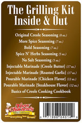 Tony Chachere’s Cajun Gift Set - Multiple Varieties of Seasonings & Spices - Great Idea for Cooks and Food Lovers (Gift Set, Grilling Kit - Inside