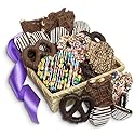 Dreamy Delight Gourmet Hand Dipped Chocolate Covered Pretzels and Cookies Baskets from All City Candy Small Batch Hand Dipped Treats