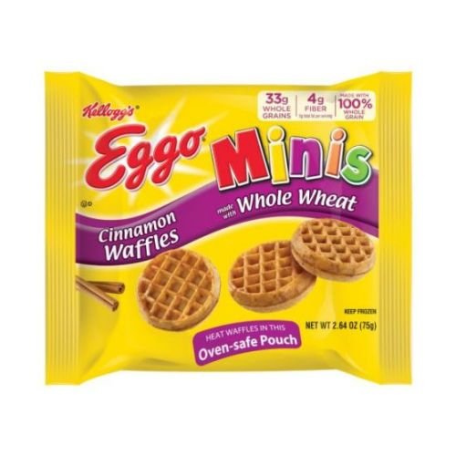 Eggo Minis Cinnamon Flavored Waffle, 2.64 Ounce -- 72 per case.