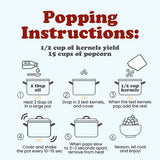 Food to Live Organic White Popcorn Kernels, 1.5 Pounds - Hulless Uncooked Whole Corn Ideal for Popping. USA Grown, USDA Certified. Non-GMO, Vegan
