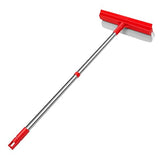 Window Squeegee with 18.5"-28.5" Retractable Handle, 2-in-1 Squeegee for Window Cleaning Tool for Cars, Trucks, Glass Doors, Shower, Outdoor Windows