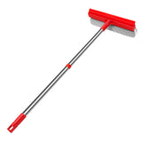 Window Squeegee with 18.5"-28.5" Retractable Handle, 2-in-1 Squeegee for Window Cleaning Tool for Cars, Trucks, Glass Doors, Shower, Outdoor Windows