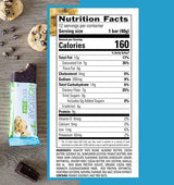 No Sugar Keto Bar Snack - Low Carb No Sugar Keto Snack Food with Keto Friendly Macros (24 x 1.41oz Bars, Chocolate Chip Cookie Dough)