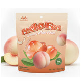 Peel n Feel Gummy White Peach Jelly, Peelable Gummies with Real White Peach Juice, 3 packs 8.47oz