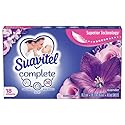 Suavitel Complete Fabric Conditioner Dryer Sheets - Lavender Scent, Long-Lasting Freshness, Anti-Static Softening Laundry Sheets - 18 Count