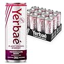 Yerbaé Energy Seltzer - Pomegranate Berry, No Sugar/Calories/Carbs. Energized by Yerba Mate, Naturally Caffeinated Plant-Based, Healthy Alternative