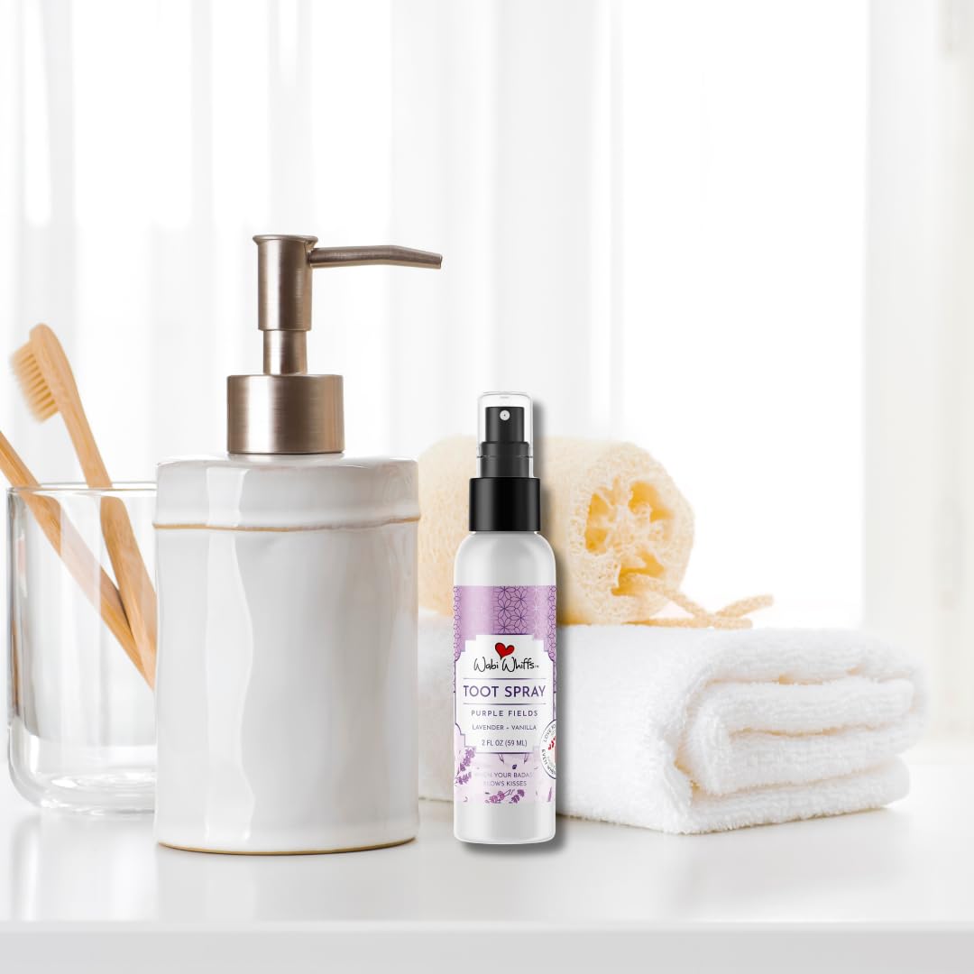 Wabi Whiffs Room and Bathroom Toot Sprays (Purple Fields)
