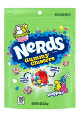 NERDS Gummy Clusters Easter Variety Bundle - Berry Punch Rush, Cherry Lemonade Blitz & Hoppin 9 oz Pouches - 4 Pack