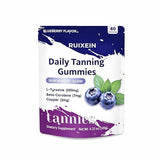 Blueberry Vitamin Gummies are rich in Vitamin D3 and various minerals. This dietary supplement features a natural plant-based formula that supports