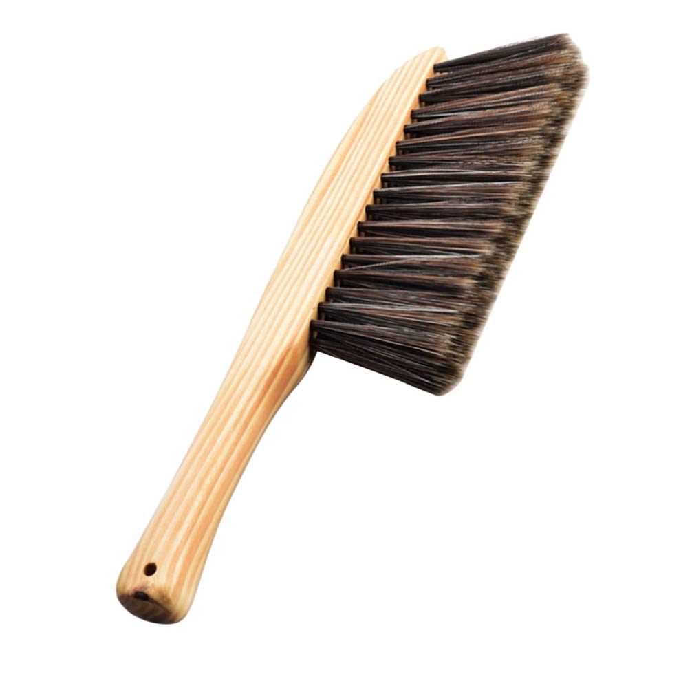 EXCEART Soft Bristle Brush for Counter Woodworking Gardening Furniture Drafting Patio (Wood Color Random Wooden Grain)