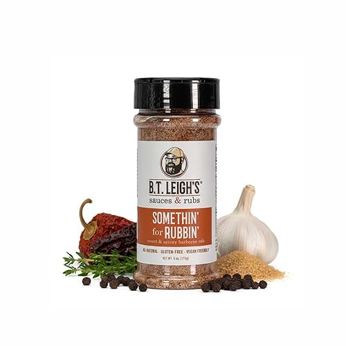 Somethin' For Rubbin' | Sweet & Savory Gourmet, Small Batch, Award-Winning, Gluten-Free, Vegan-Friendly Barbecue Rub & Seasoning | All Natural, No