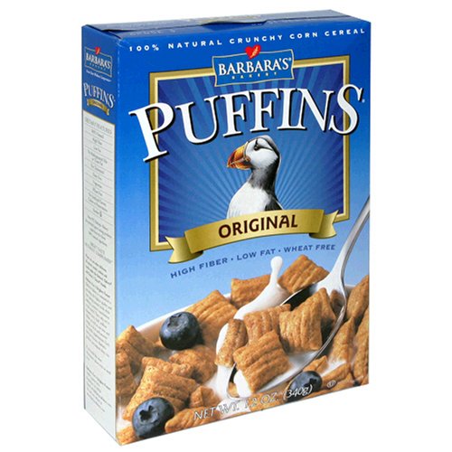 Barbara's Bakery Puffins Cereal, 12-Ounce Boxes (Pack of 4)
