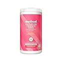 Method All-Purpose Cleaning Wipes, Pink Grapefruit, Multi-Surface, Compostable, 70 Count (Pack of 1)