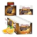 Fiorella Crunch Dark Chocolate Wafer Cookies, 18 Count, Chocolate Covered Crispy Thin Wafers with Layers of Orange Cream Filling, Individually Wrapped