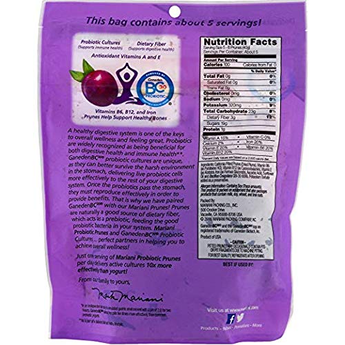 Probiotic Prunes - Two 6 oz Packages of Dried Prunes Plus Our Prunes Recipe Book - Great Value