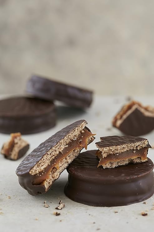 Havanna Alfajores Argentinos - Traditional Argentine Alfajores with Dulce de Leche (Milk caramel), Coated in Semi-Sweet Havanna Chocolate -