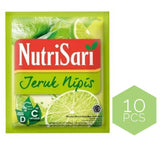 NutriSari Jeruk Nipis Lime Instant Drink Powder 10-ct, 110 gram