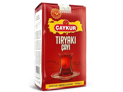 ÇAYKUR Tiryaki Turkish Black Tea, Strong Brew, Deep Reddish Color & Full-Bodied Flavor, High-Grown Tea Leaves, Loose Leaf Natural Tea 500g / 17.6 oz