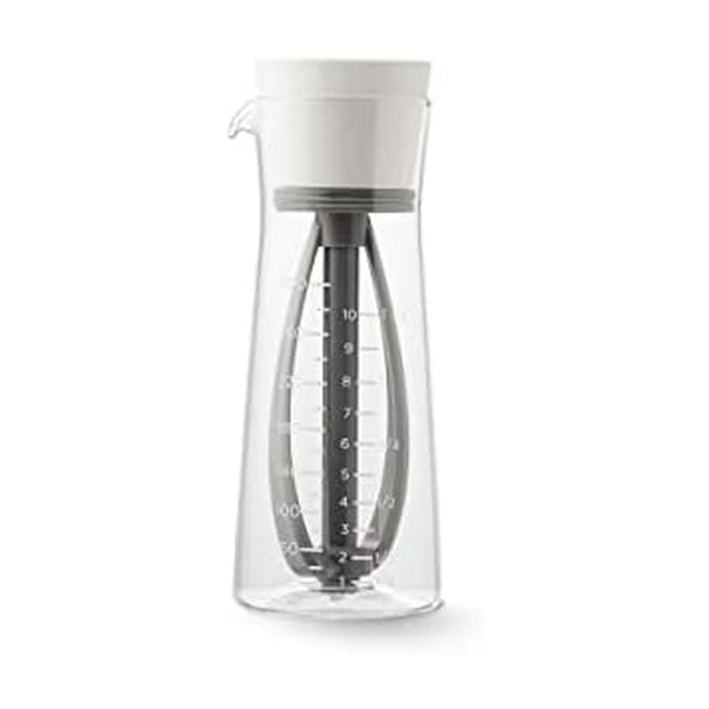 Chef'n Salad Dressing Mixer, Baking White/Vintage Indigo