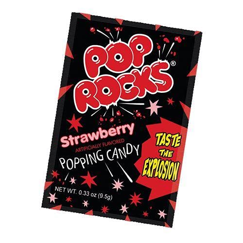 Pop Rocks Strawberry Candy .33-oz. Package - Case of 24-24 Pieces