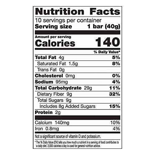 Fiber One Bar Oats and Chocolate Bars 10 Count (Pack of 6)