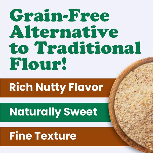 Food to Live Hazelnut Meal, 2 Pounds - Natural Raw Filbert Nut Powder, Finely Ground, Pure. High in Protein and Fiber. Vegan, Kosher, Bulk
