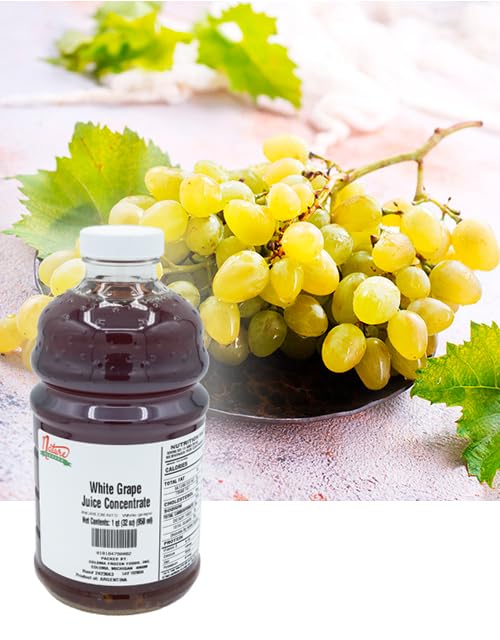 Nature Blessed 100% Pure White Grape Concentrate - 1 Quart (1/32 fl oz bottle), Applications: Home Wine Making, Brewing, Mead, Distilling, Smoothies