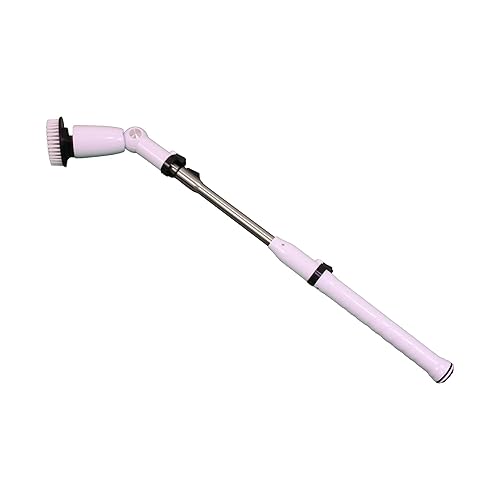 EcoGecko Electric Spin Scrubber, Bathroom Cleaner, Power Shower Cleaning Brush with Extendable Handle & 4 Brush Heads, Dual Speed & USB-C Charging