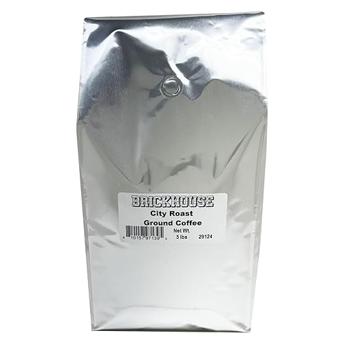 Brickhouse City Roast, Ground Coffee, 5LB Bag