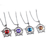 Sundry Goods 4-Piece Devil's Eye Snake Bone Chain Star Necklace, Unisex, Alloy, Hip Hop Style, Random Color, 65cm Chain Length