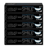 Liquid Core Smile Activated Charcoal Gum with MCT Oil, Hydroxyapatite, and Xylitol - Teeth Cleaning Gum, Icy Mint Sugar-Free (5 Pack)