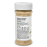 Food to Live Organic Hulled Sesame Seeds, 0.25 Lbs - Raw in Resealable Jar, Perfect for Cooking, Baking, Smoothies and Salads, Non-GMO, Vegan, Kosher