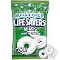 LIFE SAVERS Wint-O-Green Sugar Free Green Bag Individually Wrapped Breath Mints Hard Candy, 2.75 oz Bag