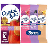 Crystal Light Mixology Drink Mix Variety Pack, 9 Packets, for Convenient On-the-Go Flavorful Hydration, Artificially Flavored Watermelon Margarita
