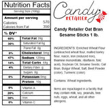 Candy Retailer Oat Bran Sesame Sticks 1 Lb.