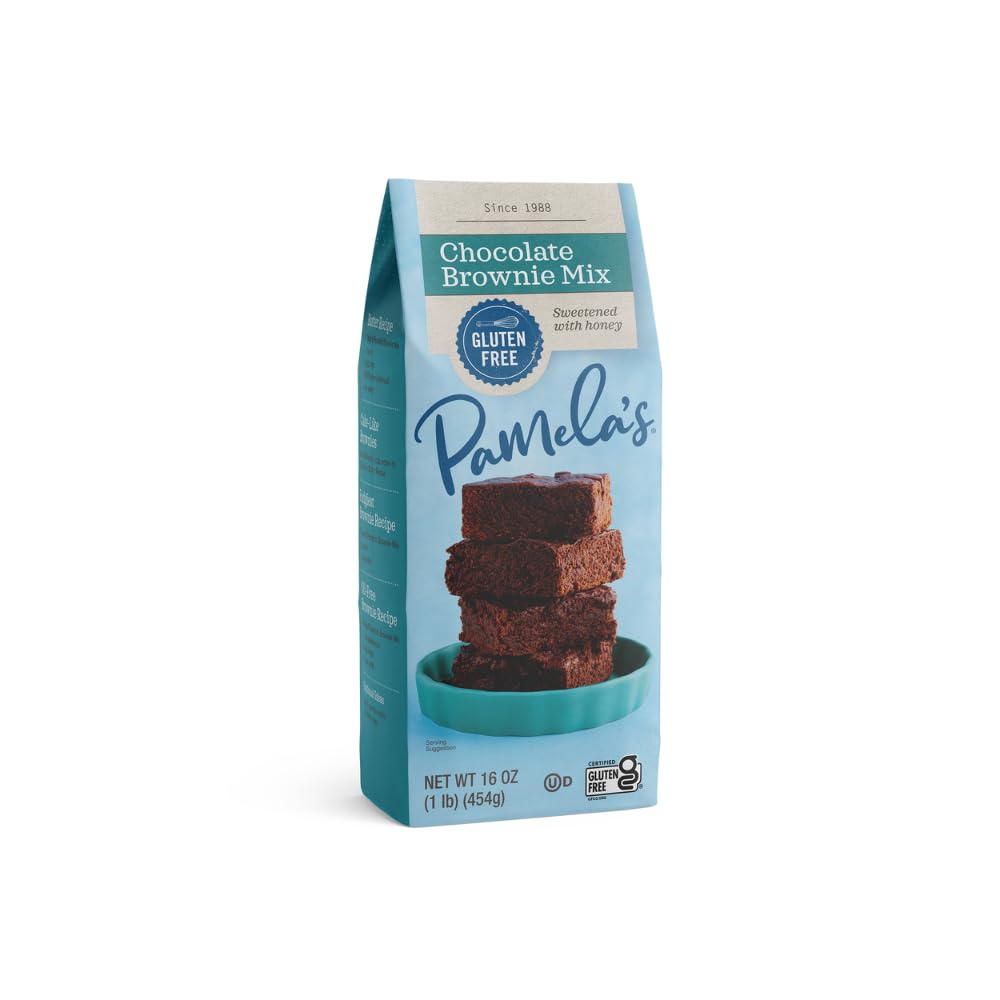 Pamela's Chocolate & Brownie Mix, Kosher, Gluten Free, 16 Ounce (Pack of 6)