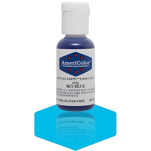Americolor Soft Gel Paste Food Color, .75-Ounce, Sky Blue
