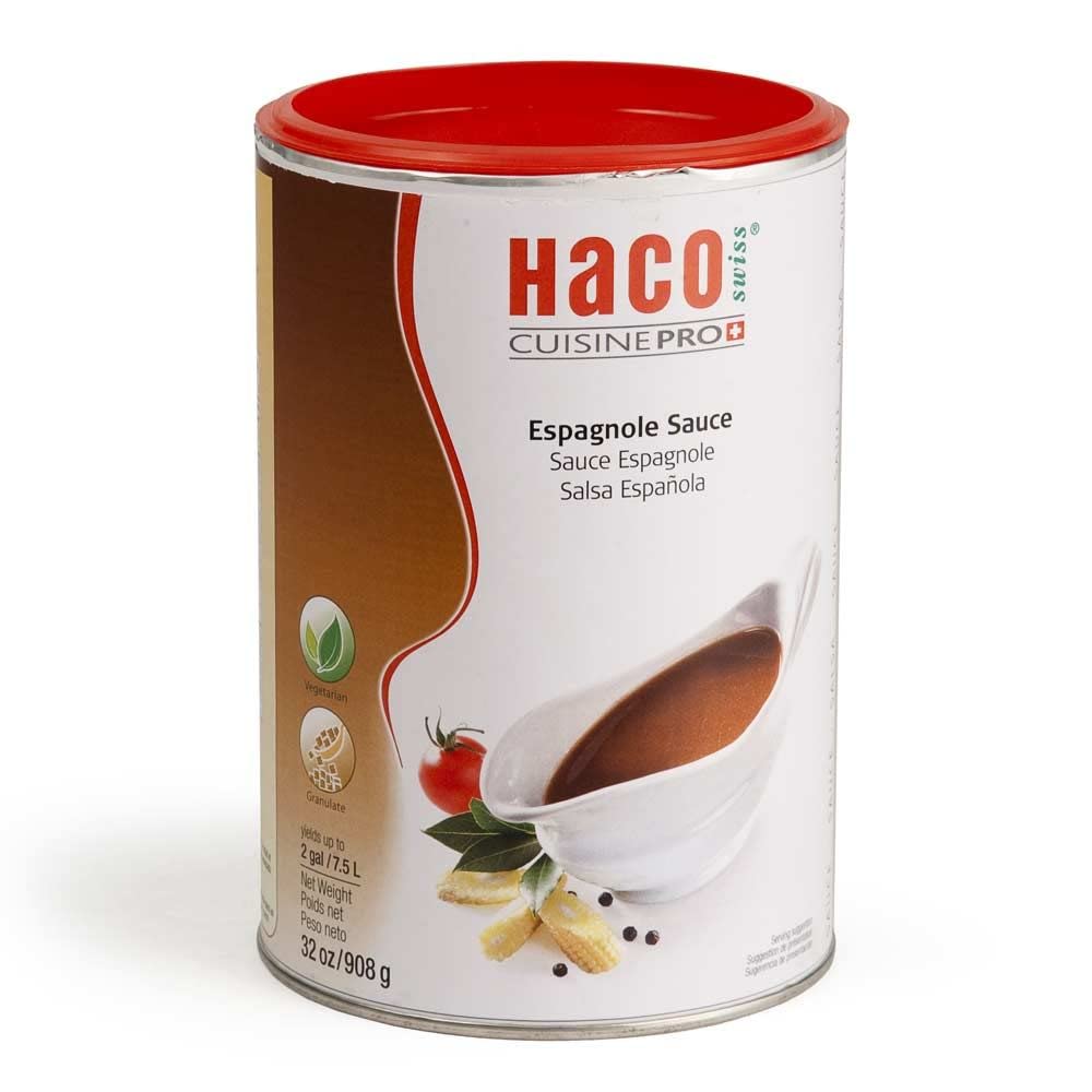 Haco Cuisine Pro, Espagnol Sauce Granulate Mix, 32 Oz - Classic French Brown Sauce - Vegetarian, No MSG