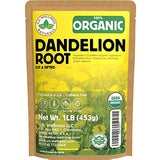 Dandelion Root Tea 1LB (16Oz) | 100% Certified Organic | Loose Dandelion Root Tea (200+ Cups) Cut and Sifted| 100% Raw Albanian Harvest | by U.S