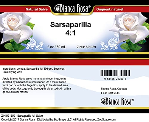 Bianca Rosa Sarsaparilla 4:1 Salve (2 oz, ZIN: 521359)