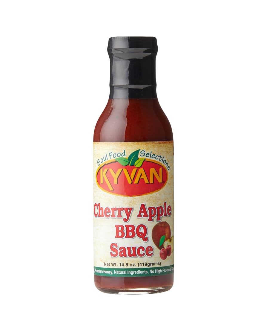 KYVAN Cherry Apple BBQ Sauce, 14.8 oz