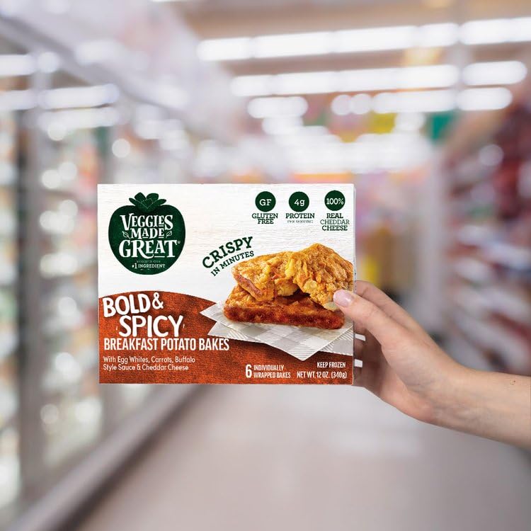 Veggies Made Great Bold & Spicy Breakfast Potato Bake, 6 Count 12 oz (Frozen)