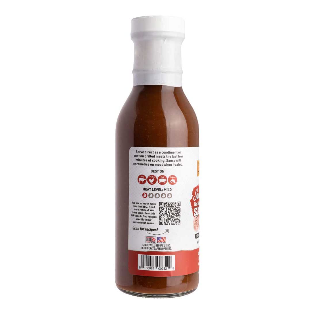 Fat Boy Natural BBQ Swinewaush Sauce PACK OF 2 - Perfect for Beef, Pork, Chicken, Pulled Pork and Ribs - Clean Ingredients, Gluten Free, Keto