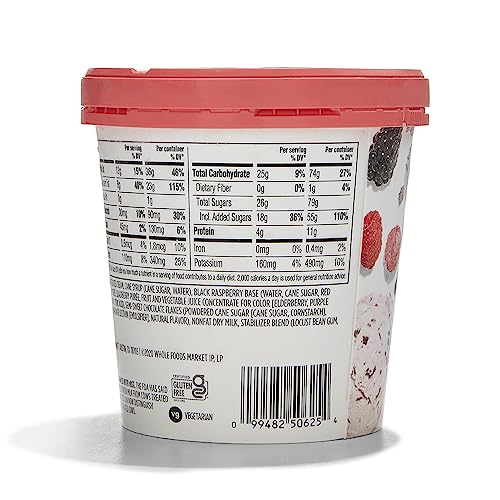 365 by Whole Foods Market Raspberry Chocolate Chip Ice Cream, 1 PT
