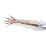 Yitaocity 50Pcs 35 inch Shoulder Length Veterinary Insemination Rectal Long Gloves for Livestock Cleaning Gardening Painting (Clear)