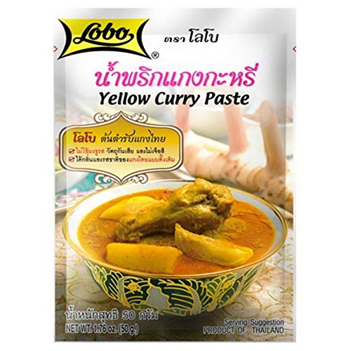 Lobo Yellow Curry Paste, Thai Asian Food 50 g /1.76 Oz by ThailandGoods