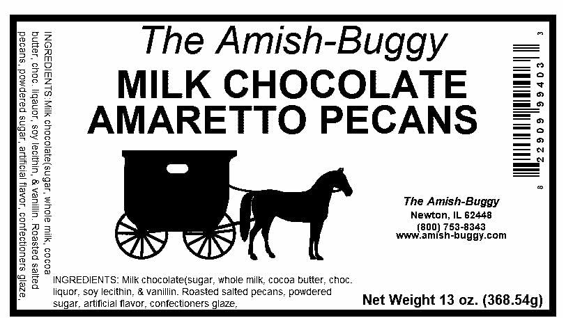 Arndts Fudgery Premium Chocolate Covered Candy (Milk Chocolate Amaretto Pecans (2-13 oz. Bags))