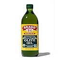 Bragg Organic Extra Virgin Olive Oil - 32 fl oz - Sourced from Organic Greek Koroneiki Olives - Great for Cooking at Home