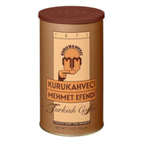 KURUKAHVECI MEHMET EFENDI Turkish Coffee, 100% Arabica, Finely Roasted Ground Coffee for Cezve, Rich Aroma, Medium, Authentic Turkish Coffee Tradition